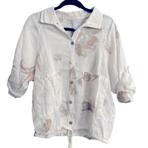 Floral White Women's Jacket